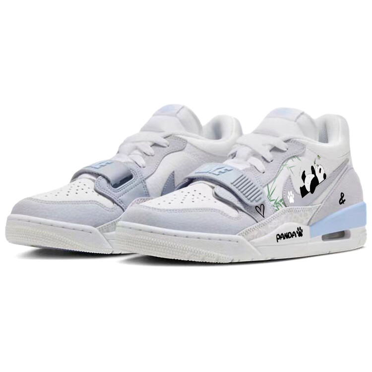 Кроссовки Jordan Legacy 312 Vintage Basketball Shoes Men Low-top Grey/white, светло-серый — фото 3