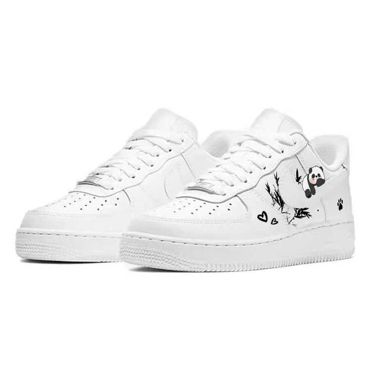Кроссовки Nike Air Force 1 Skateboarding Shoes Women's Low-top Black/white, белый — фото 3