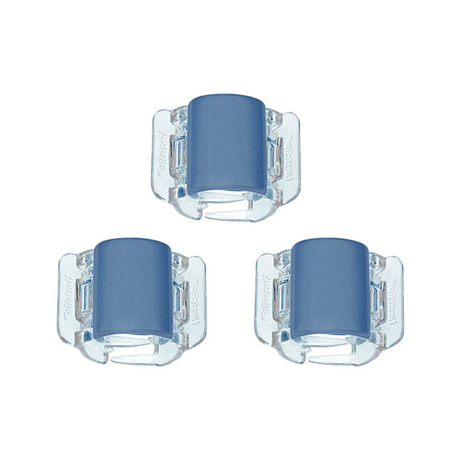 

Linziclip, Мини-матовые синие пряжки, 3 шт