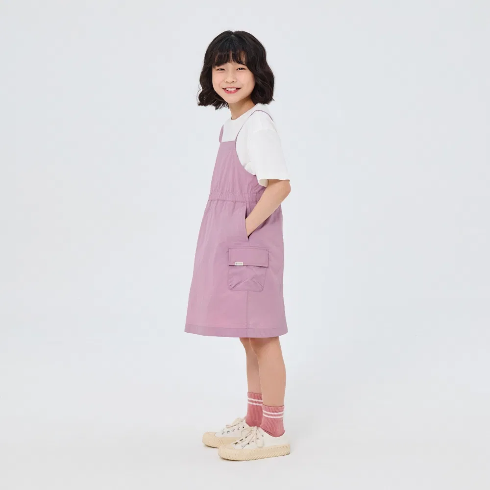 Детское платье без рукавов из таслана фиолетовое от Snowpeak Apparel Kids