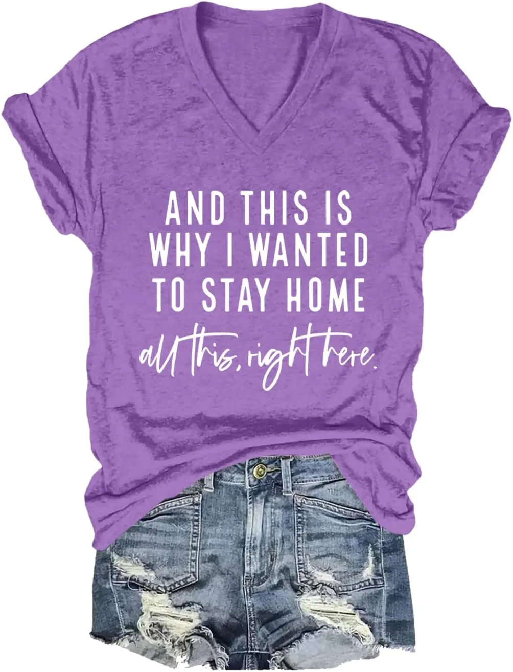 Футболка с принтом Unisex This is Why I Wanted to Stay Home