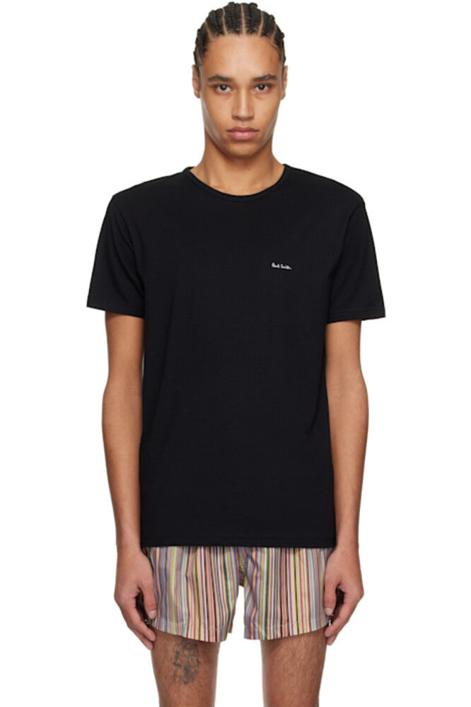 

Упаковка из пяти черных футболок для отдыха из органического хлопка Paul Smith