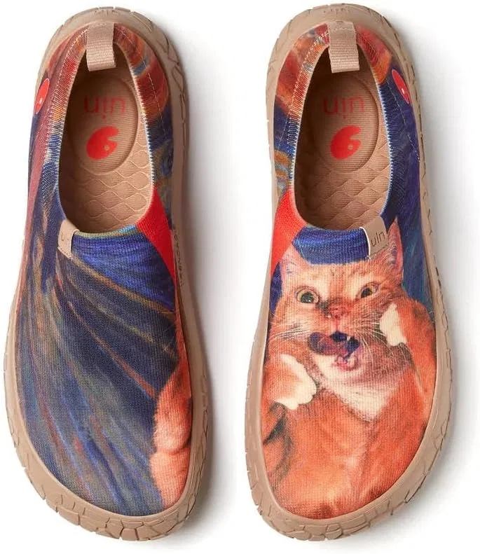 Мокасины коллаборация UIN x FatCatArt модель The Scream and the Cat 1 — фото 2