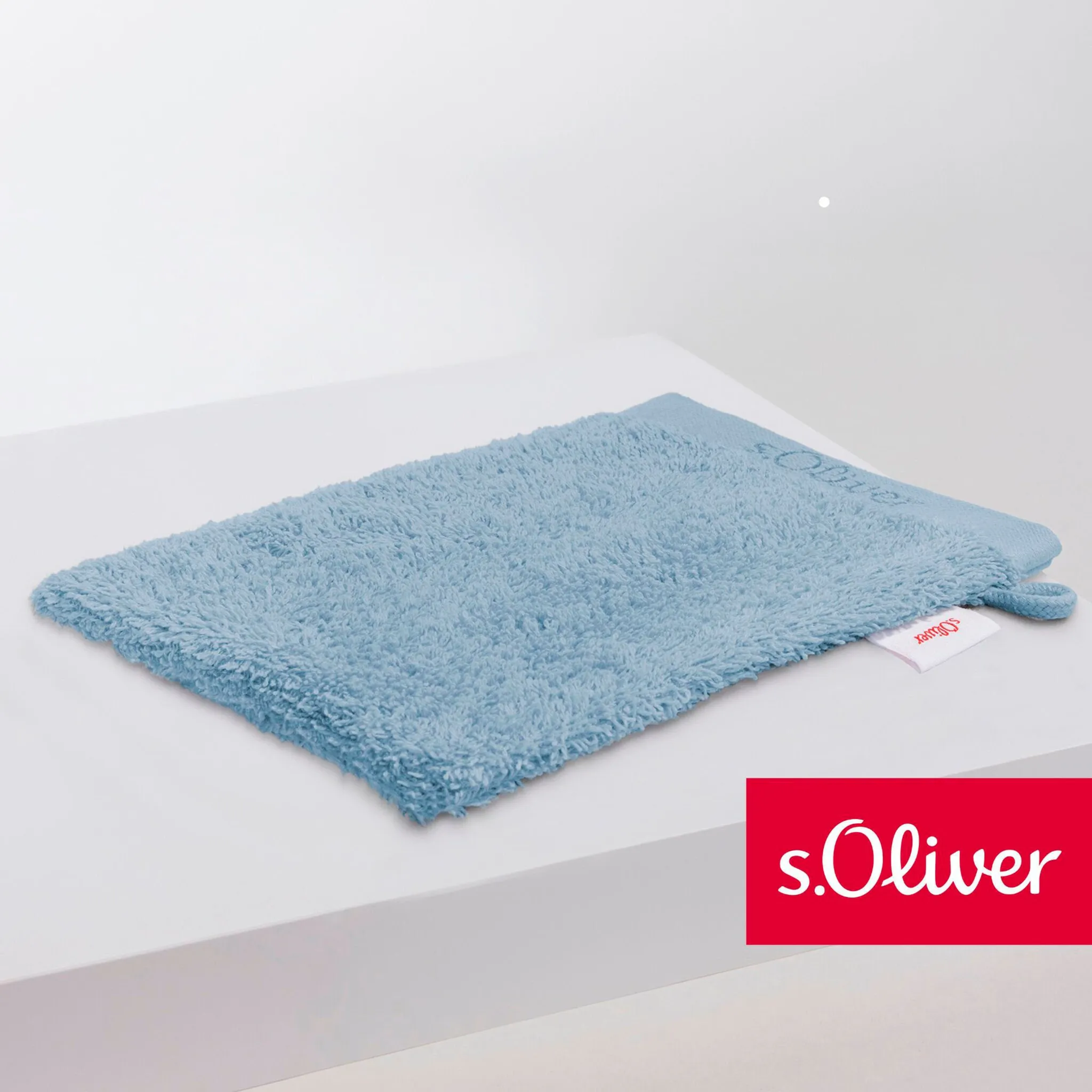 

S.Oliver Рукавицы для мытья «s. Oliver» (1 шт., мочалка 16 х 21 см), особенно мягкая и впитывающая, светло-голубой