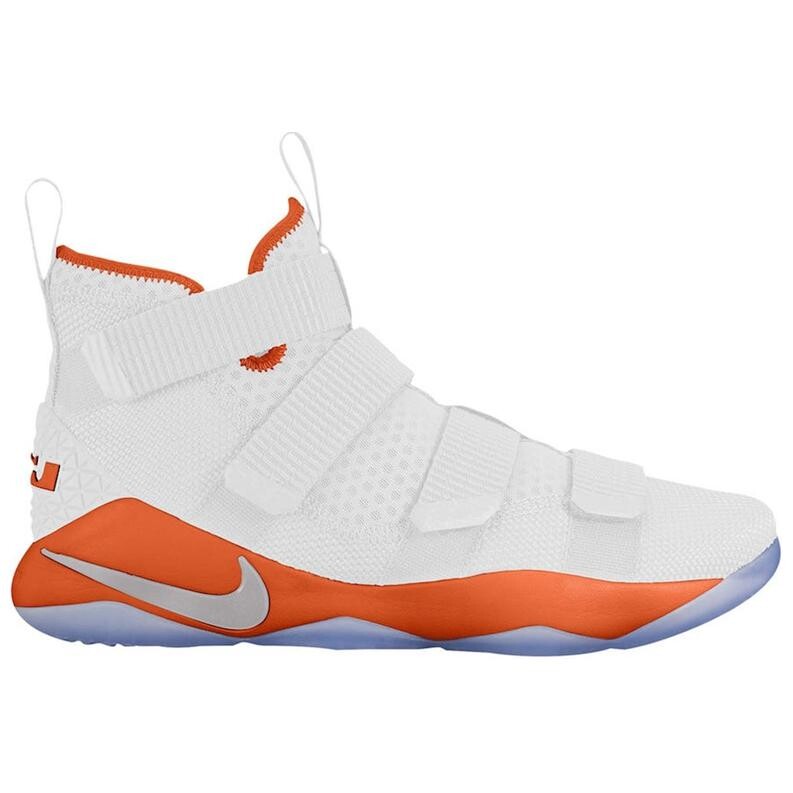 

Баскетбольные кроссовки Zoom Soldier 11 унисекс с высоким верхом белые/оранжевые Nike