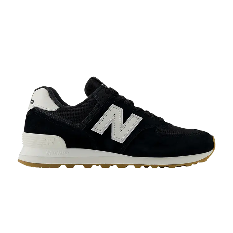 

Кроссовки New Balance 574 Black White Gum, черный