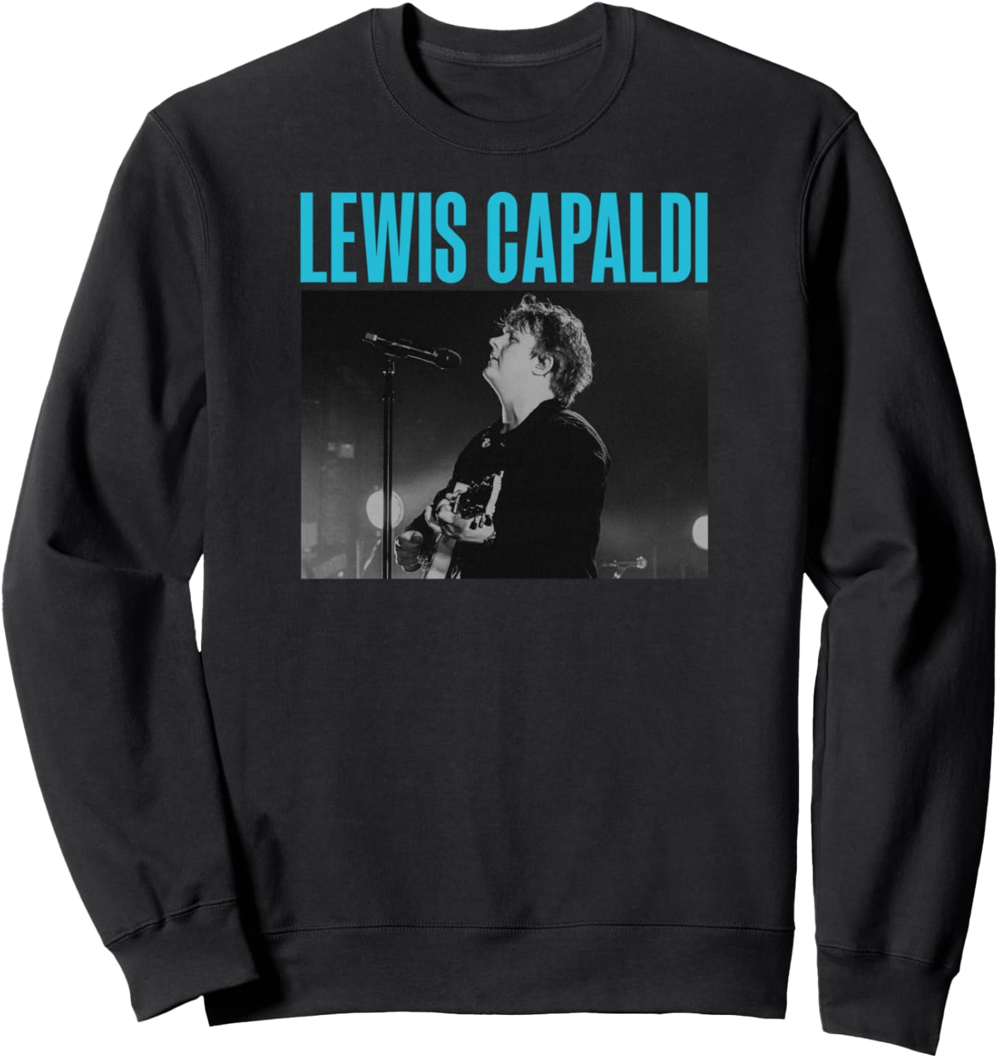 

Толстовка с фотографией Льюиса Капальди с концерта Lewis Capaldi Official, черный
