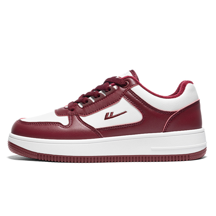 

WARRIOR Низкие скейтерские кроссовки Unisex Slip Resistant Abrasion Resistant красные белые