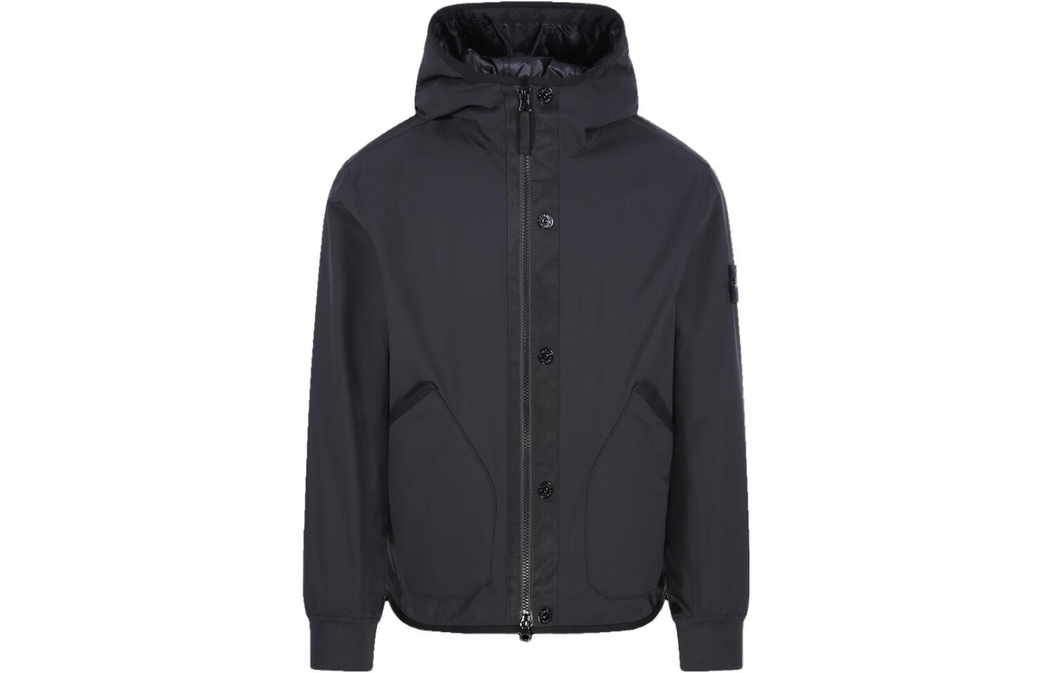 

Куртка мужская Stone Island с карманами и капюшоном, черный