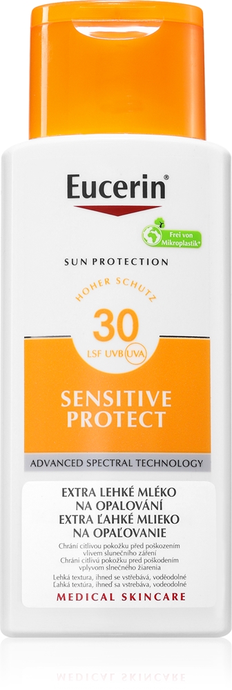 

Защита от солнца, легкая текстура лосьона для загара Eucerin, spf 30 150 мл