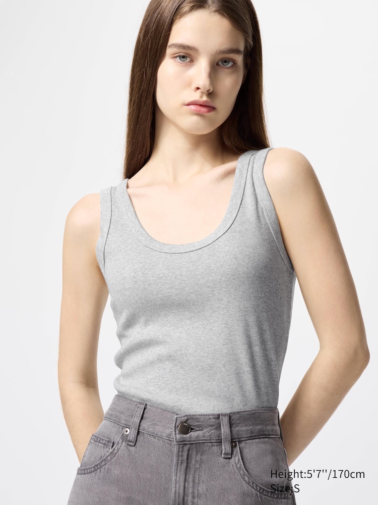 

Майка женская Uniqlo, цвет 02 серый