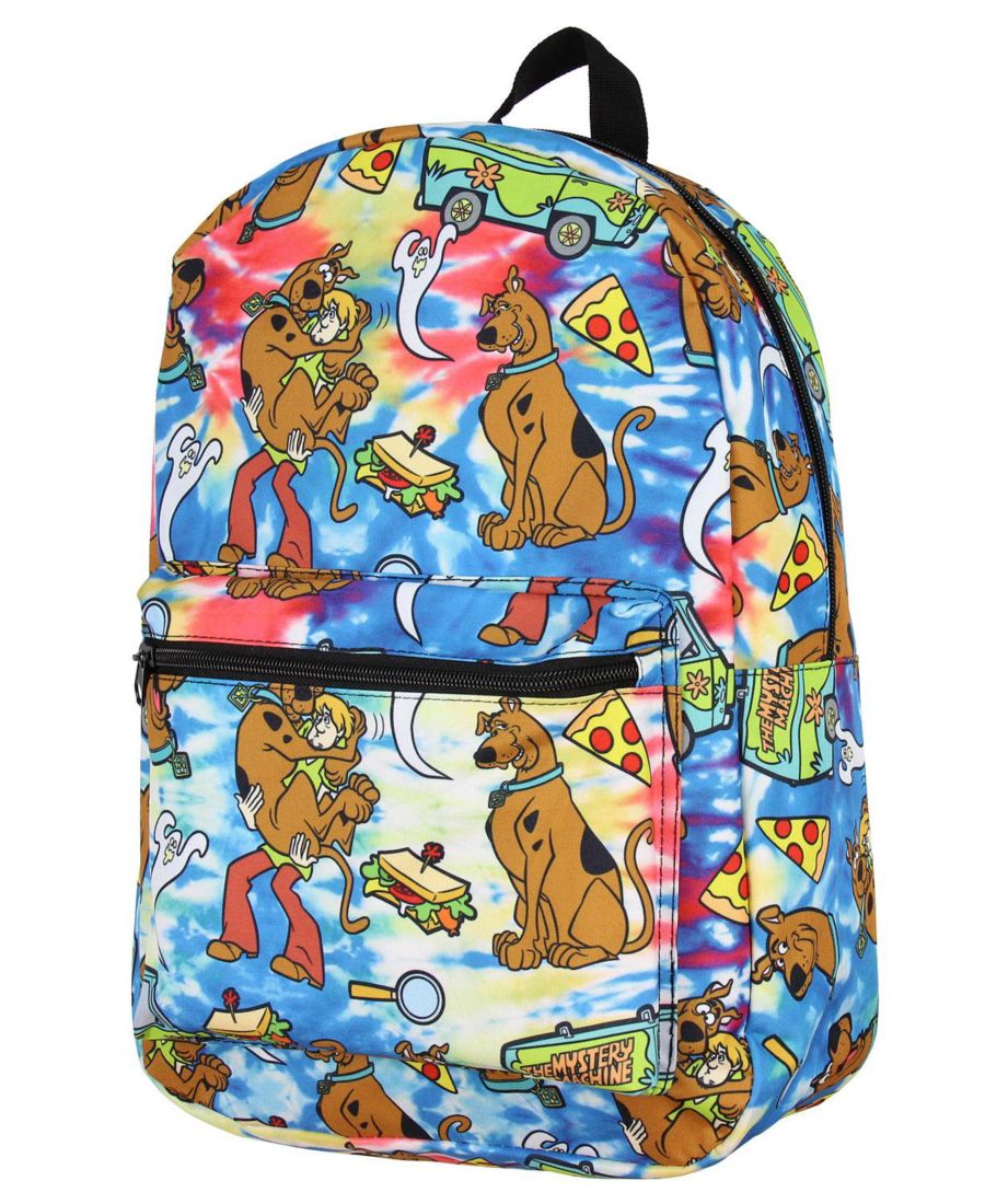 

Рюкзак для путешествий и ноутбука с принтом в стиле Скуби-Ду, полностью покрывающий тело Scooby-Doo, No Color