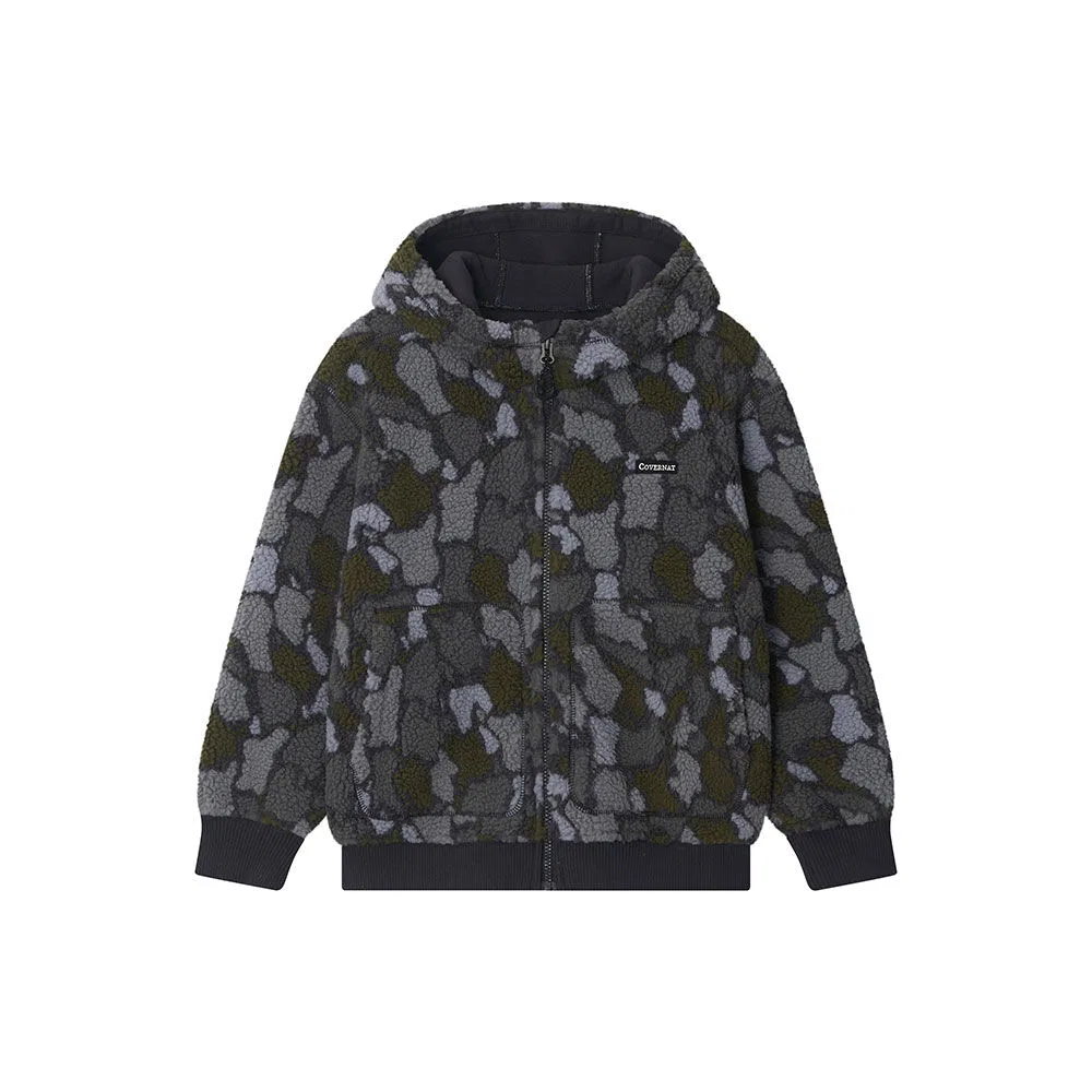 Детская угольная толстовка на молнии Authentic Heat Warm от Covernat Kids