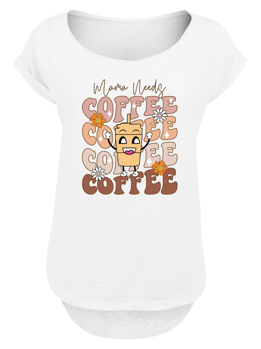 

Рубашка F4NT4STIC Mothers Day Coffee Lover Mom Caffeine Addiction Coffee Cup, белый