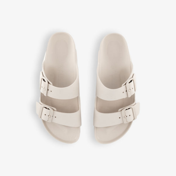 Сандалии Birkenstock Аризона на двух ремешках из резины, бежевый — фото 2