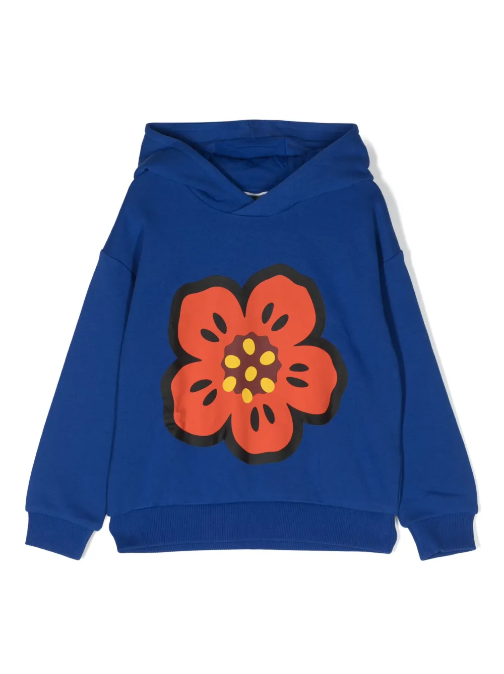 

Худи с нашивкой Boke Flower Kenzo Kids, синий