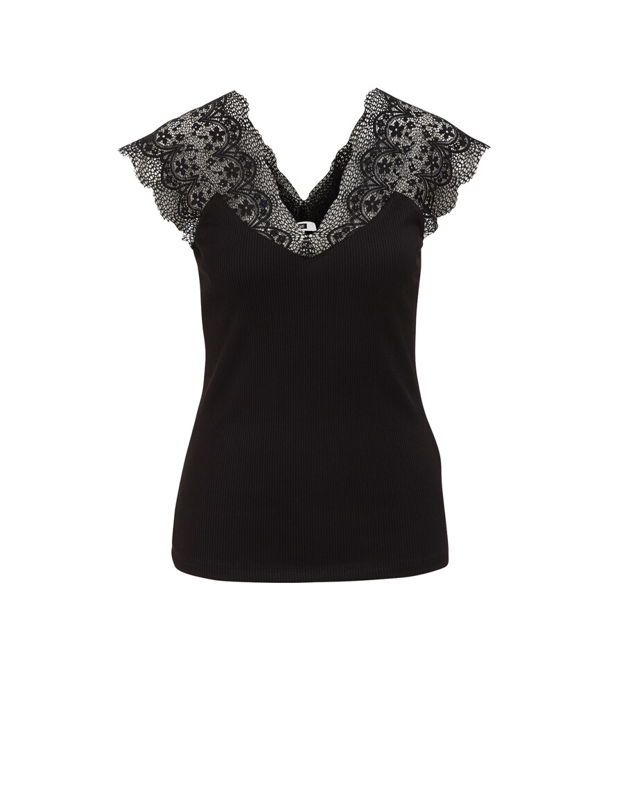 

Кружевной топ WE Fashion Top, черный