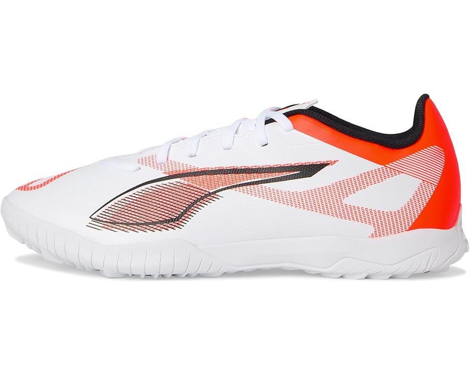 Кроссовки PUMA Ultra 5 Play Turf Trainer Soccer Cleats, цвет Puma White-Puma Black-Glowing Red — фото 4