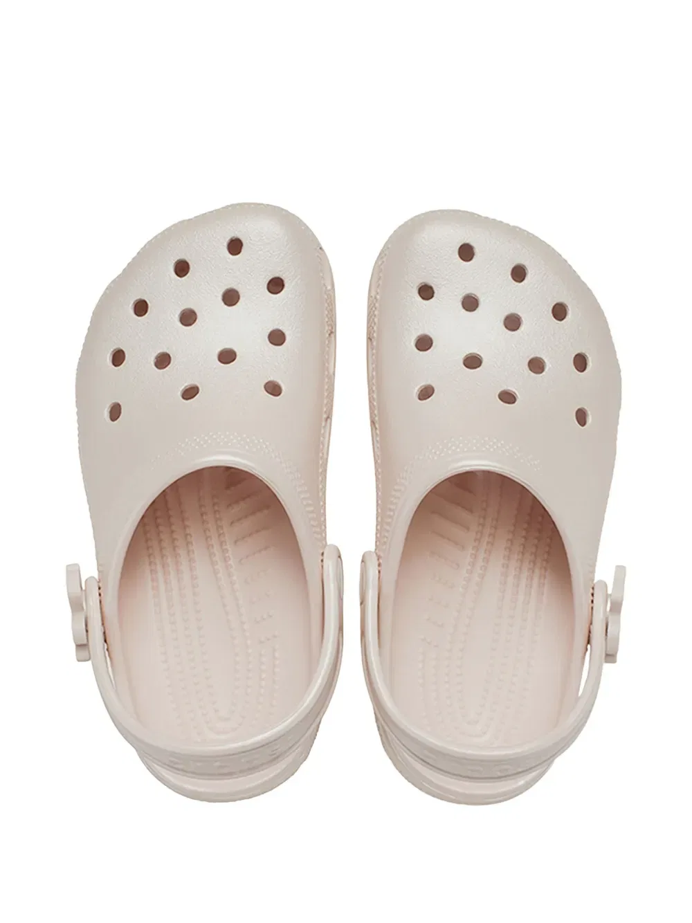 Классические сандалии с жемчужным блеском Crocs Kids, розовый — фото 4
