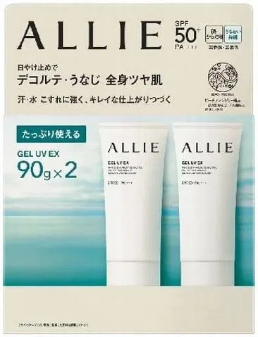Солнцезащитный гель ALLIE SPF50+ PA++++ без отдушки 90 г × 2