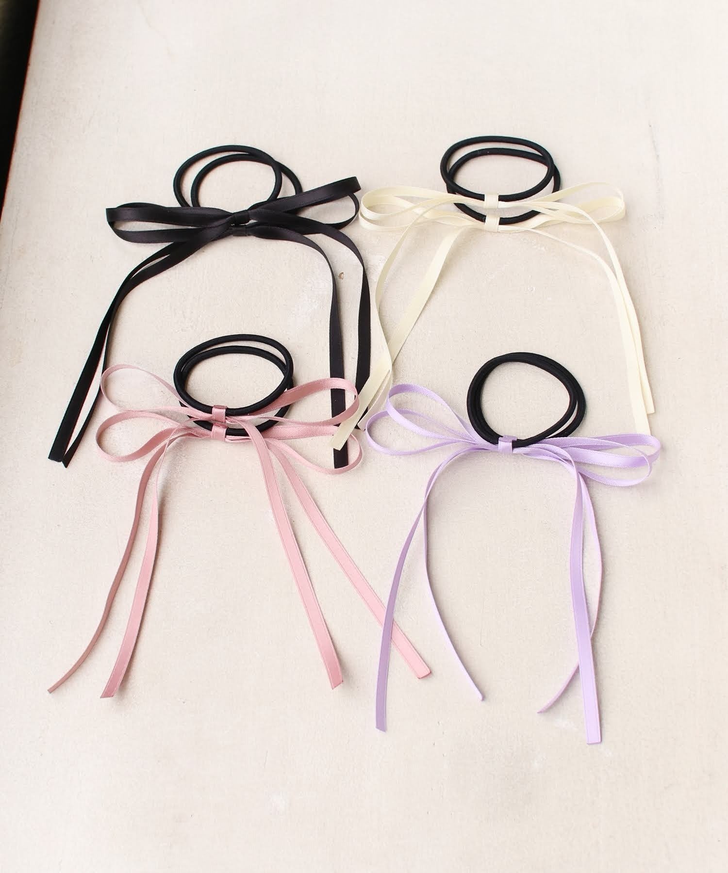 Набор из 2 резинок для волос Ronron Ribbon. Rora, Lavender — фото 2