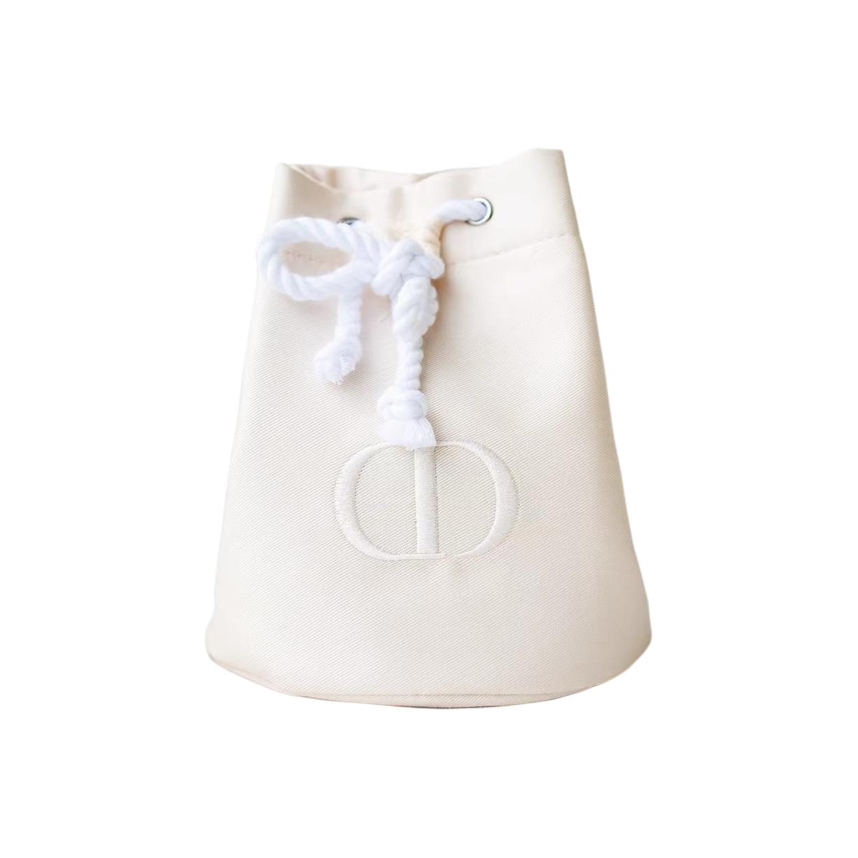 

DIOR Бежевые ведерки для макияжа на шнурке