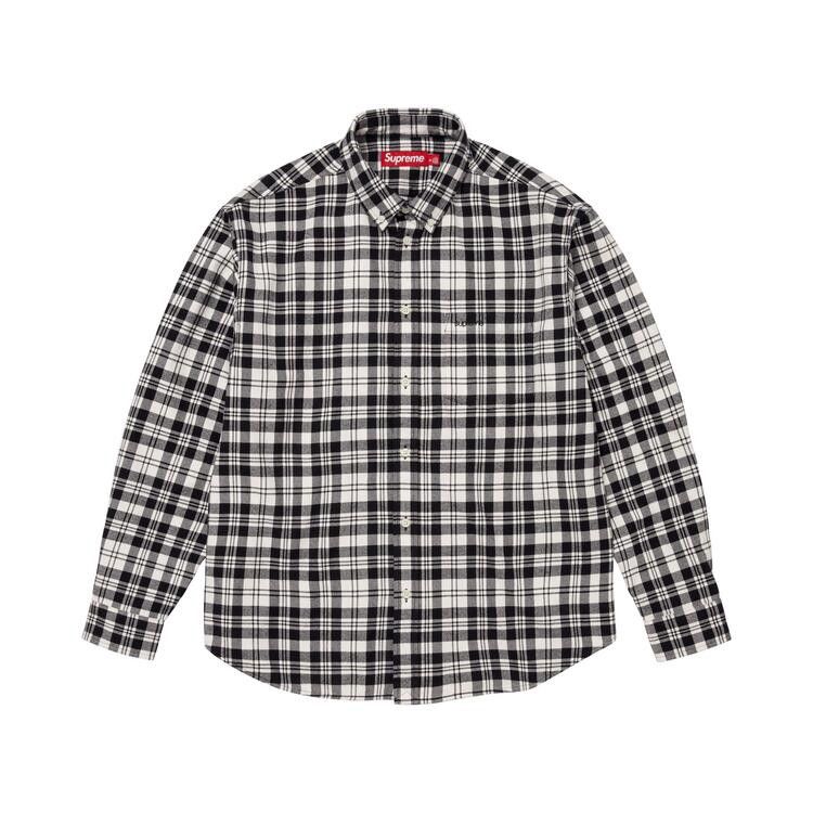 

Рубашка Supreme Plaid Flannel Shirt, White