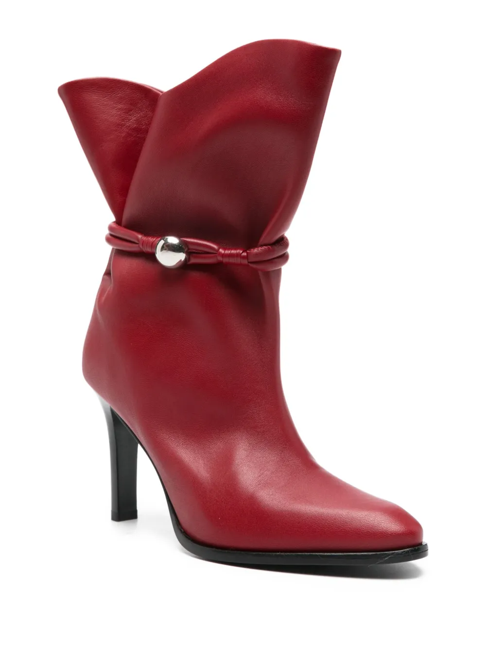 Сапоги Loyla 90 на каблуке ISABEL MARANT, красный — фото 2