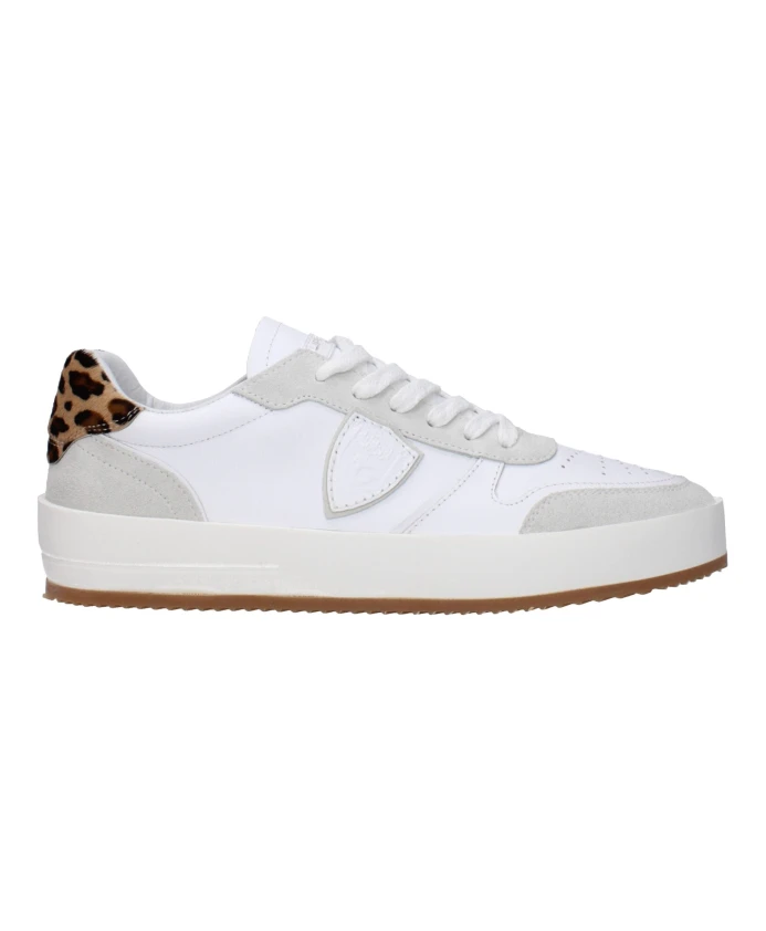 

Белые кожаные низкие кроссовки Philippe Model, белый