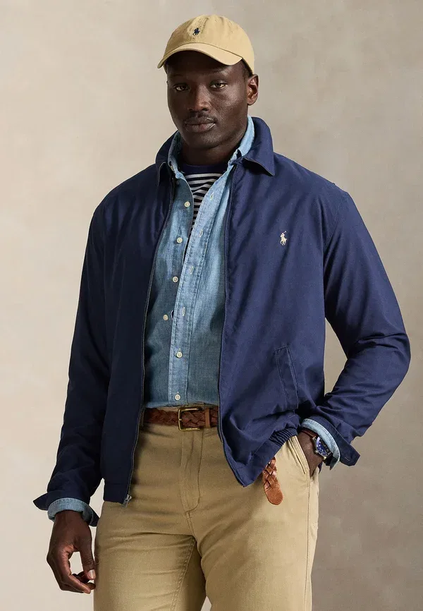 Куртка-бомбер летняя Polo Ralph Lauren Big & Tall, цвет изысканный синий