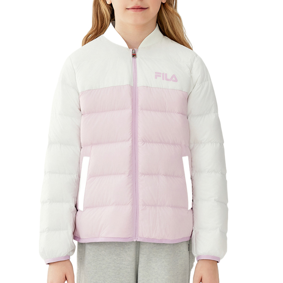 Пуховик классический повседневный комплект из 2 предметов kids' FILA KIDS, розовый — фото 3