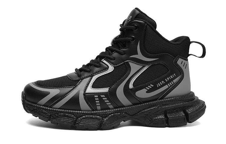 

JEEP SPIRIT Высокие кэжуал кроссовки мужские Premium-Graphite Black ZS, цвет Premium-Graphite Black ZS