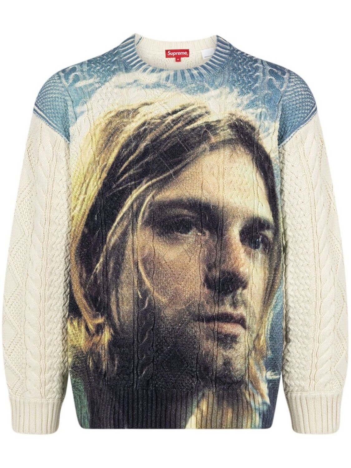 

Supreme джемпер Kurt Cobain SS23 - White, серый
