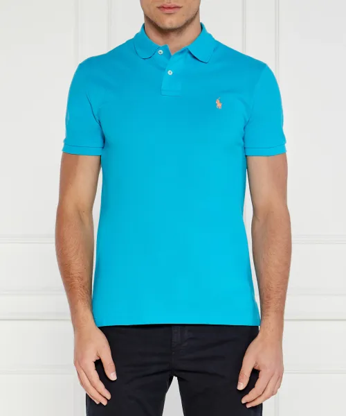 

Футболка поло Slim fit Polo Ralph Lauren, синий