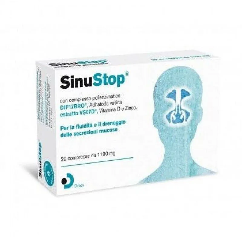 

Sinustop 20 таблеток добавка при синусите Difass