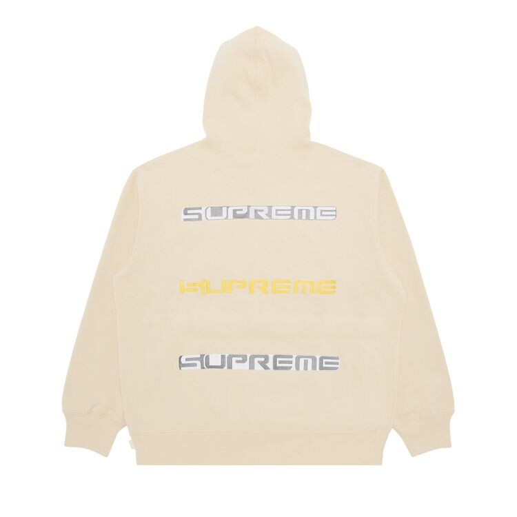 Толстовка Supreme AOI Stacked Hooded Sweatshirt Dark Natural, кремовый — фото 2