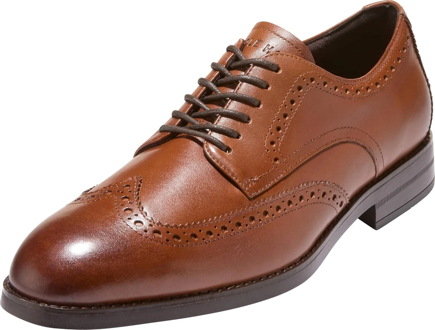 Мужские оксфорды Cole Haan Harmon Grand Wingtip, British Tan Dark Brown Water Proof
