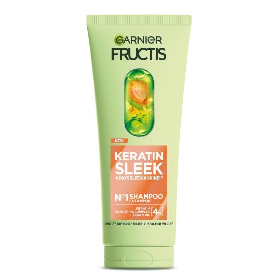 

Шампунь Garnier Fructis Keratin Sleek для сухих и вьющихся волос 200 мл