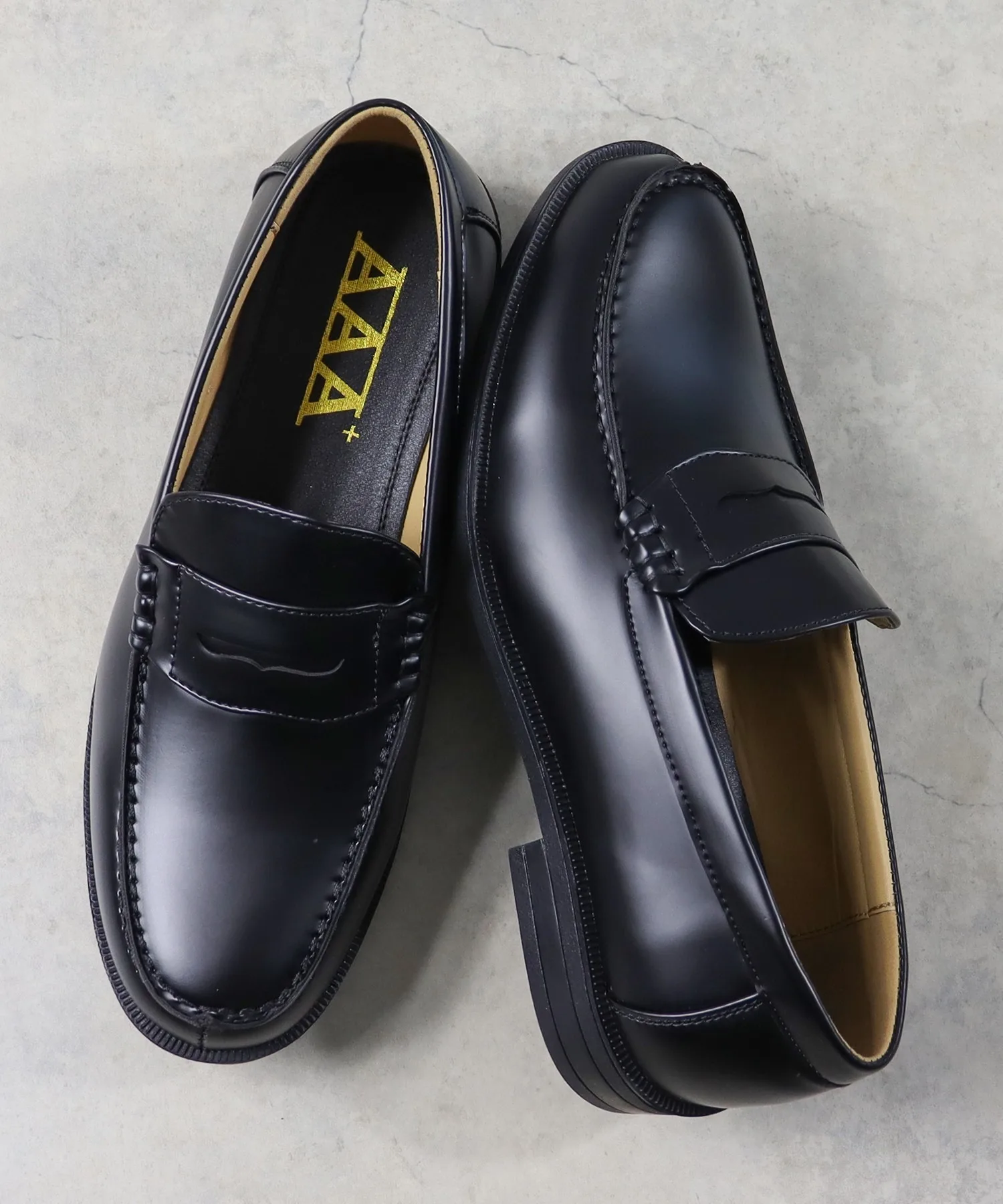 Мужские лоферы широкие 3E Coin Loafers Beef Roll AAA+ черные — фото 2