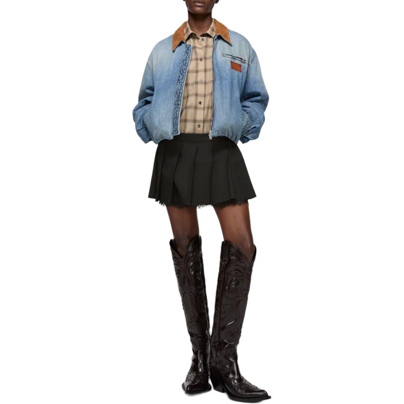 SS26 Повседневные короткие юбки женские Acne Studios, черный — фото 4