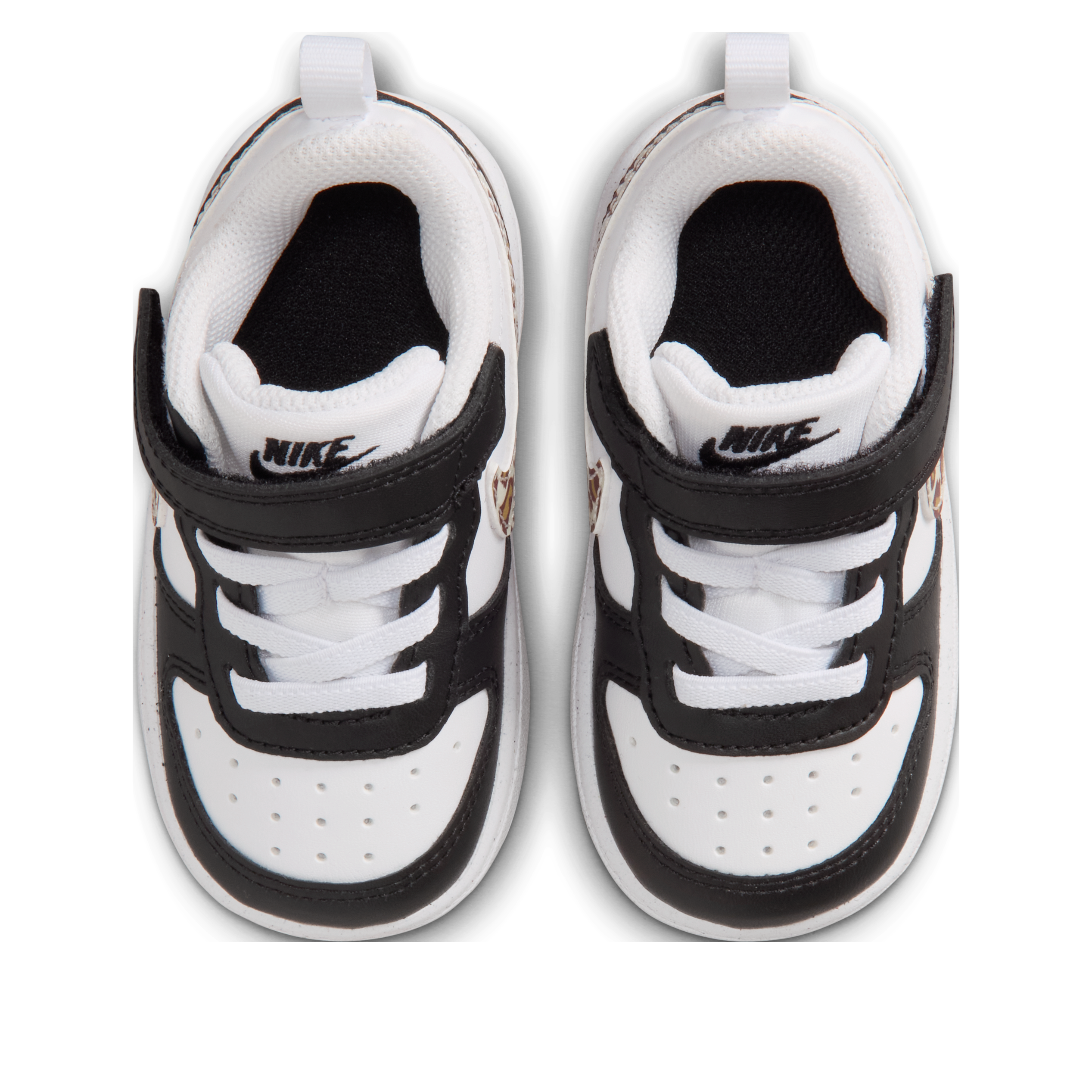 (TD) Nike Court Borough Low 'Black White Leopard Swoosh' — фото 4