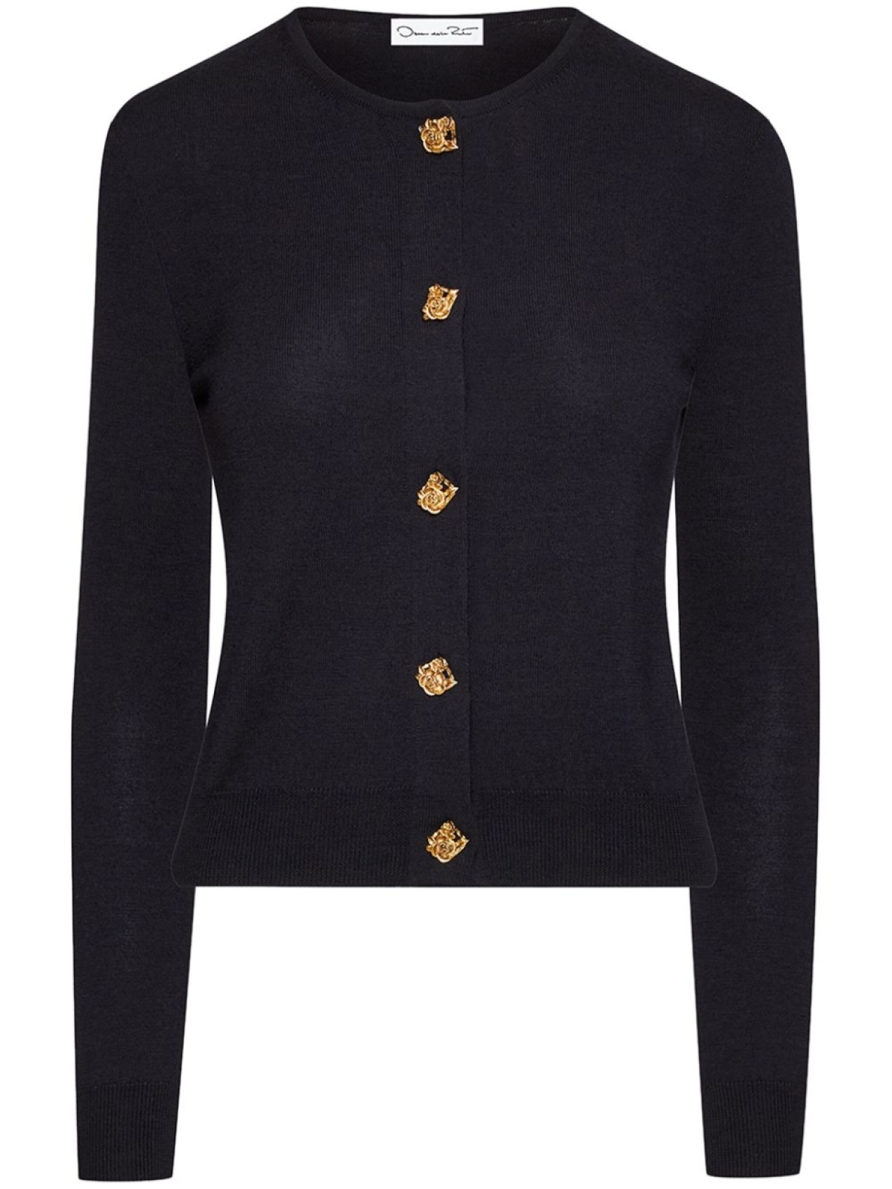 

Oscar de la Renta кардиган English Rose Button, синий