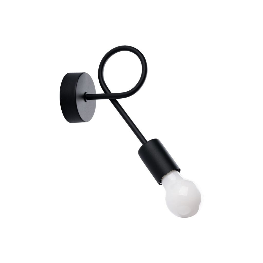 

Настенный светильник LEVAR черный 1xE27 15Вт сталь 19x8x23см Sollux Lighting