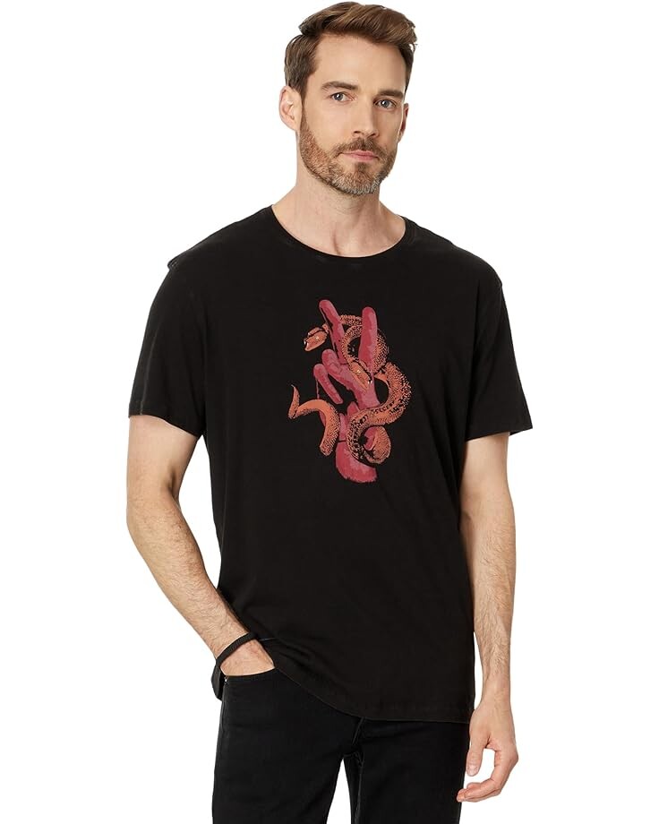 

Футболка John Varvatos Peace Snake, черный
