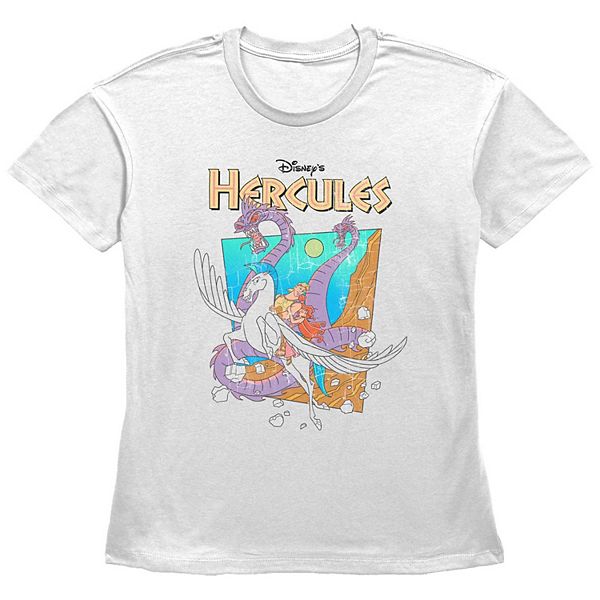 

Футболка Hercules Women's Hydra Escape cracked image graphic Disney