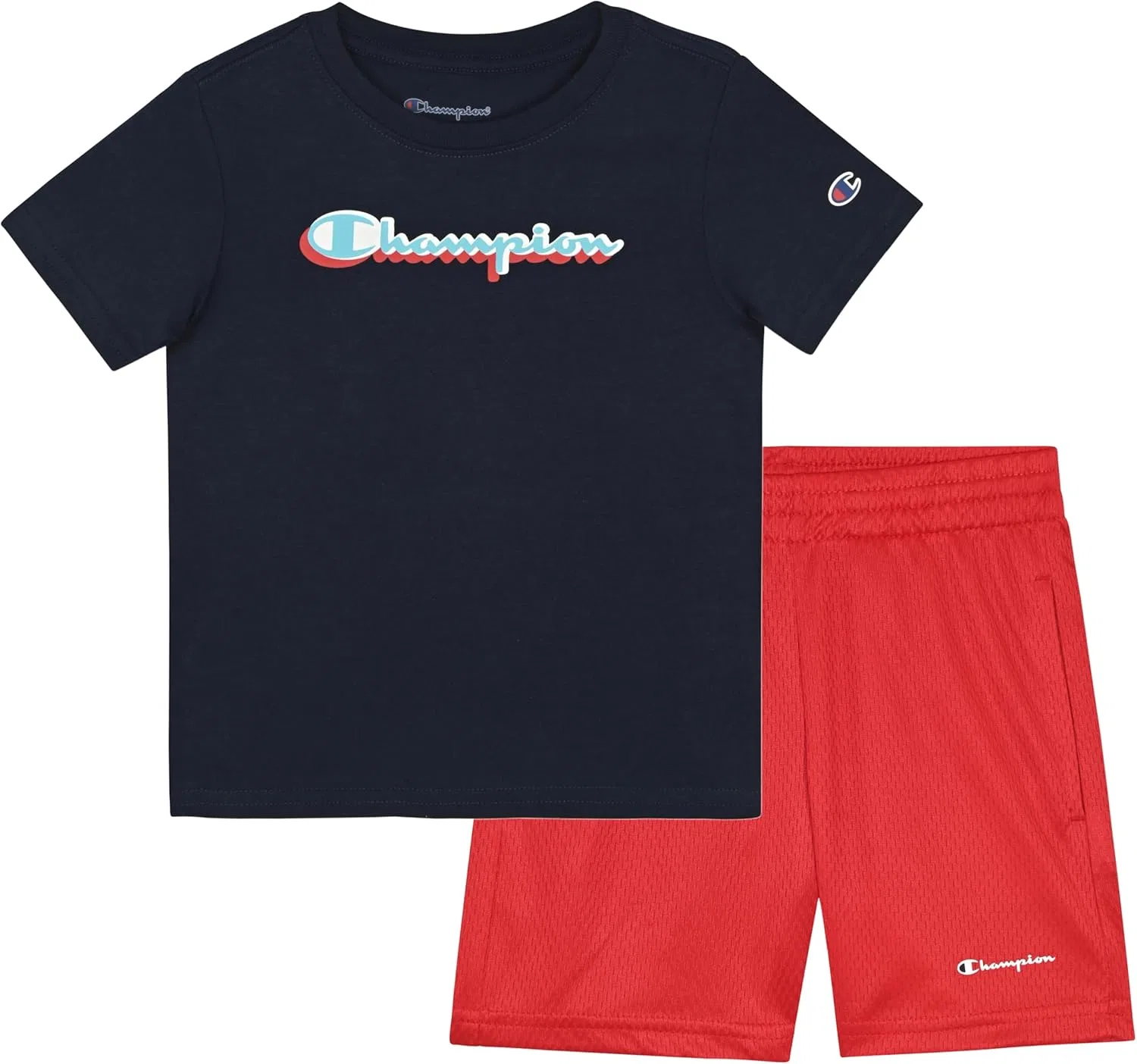 Детский спортивный набор Champion: футболка и шорты, New Blue
