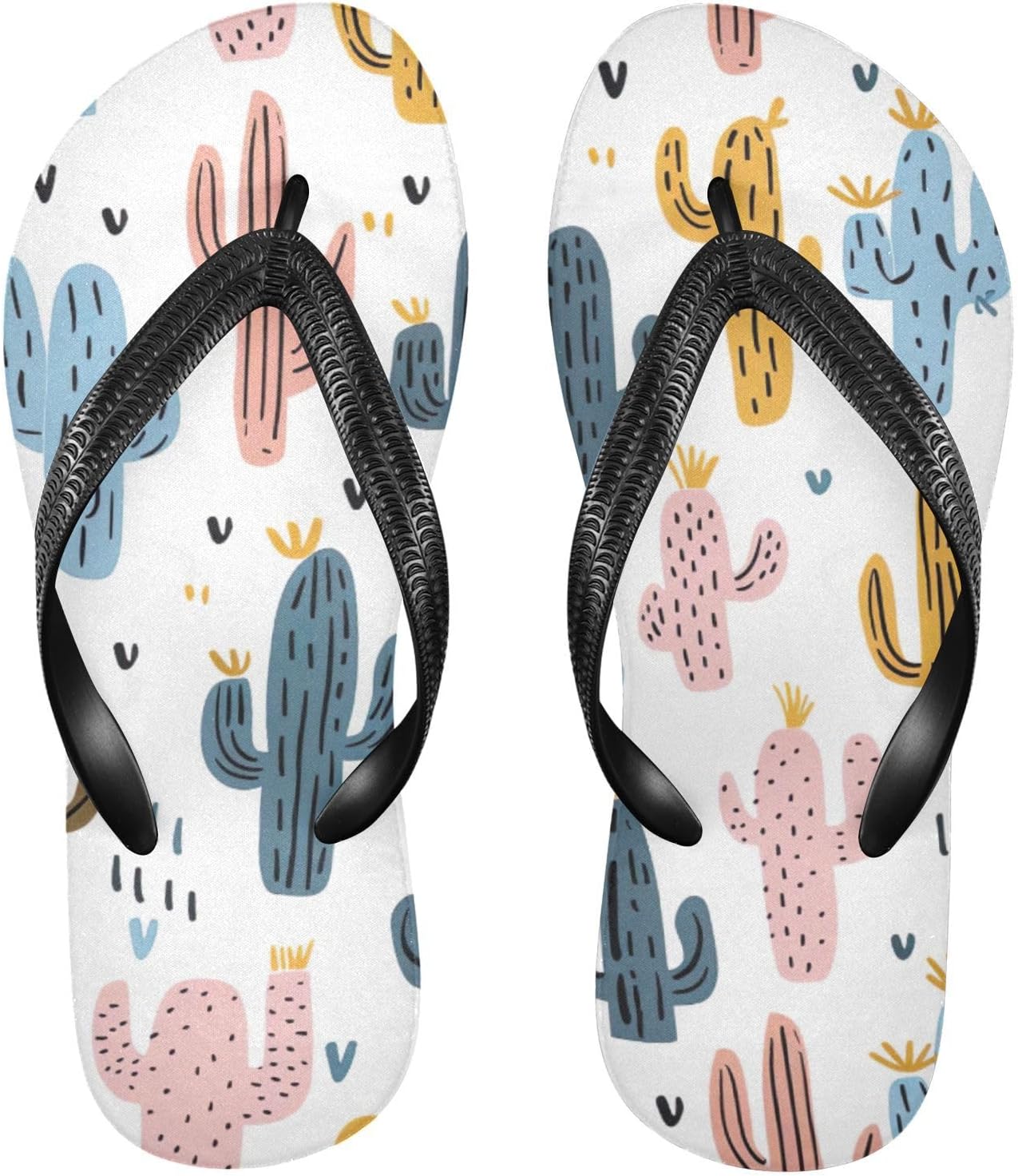 

Женские и мужские летние пляжные шлепанцы Color Cactus, повседневные сандалии для душа Kfbe