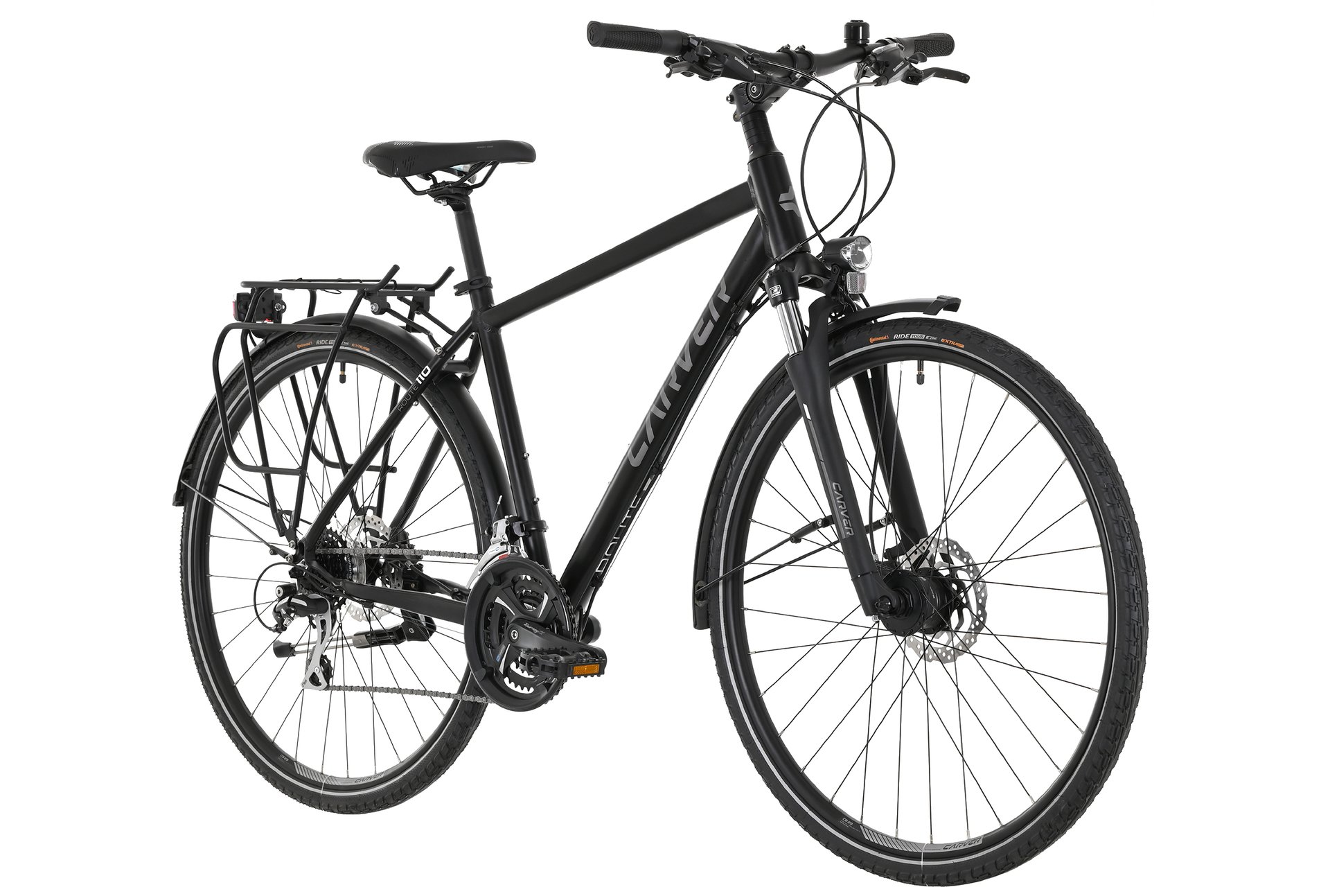 Треккинговый велосипед Carver Route 110 - 28 дюймов - Diamant - 2024, цвет Schwarz|black darkanthracite grey — фото 2