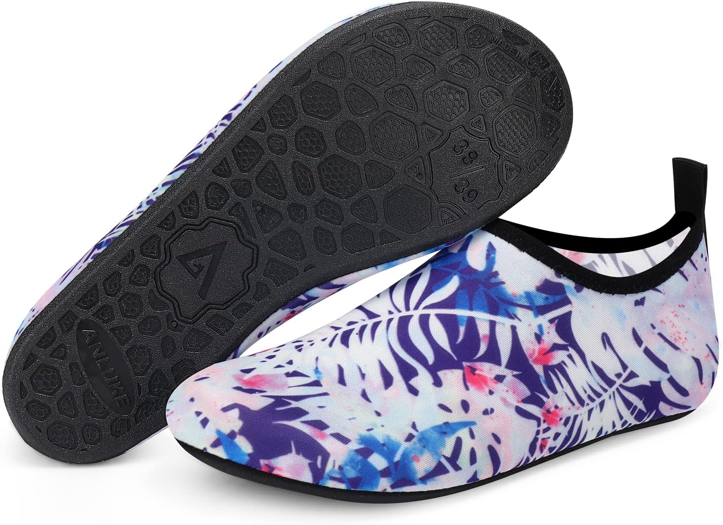 

Водные туфли ANLUKE Barefoot Aqua Yoga, быстро сохнущие пляжные плавательные и серфовые носки для женщин и мужчин, белый