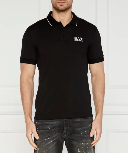 

Футболка поло Slim fit Ea7, черный